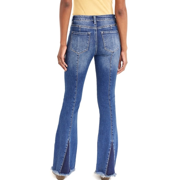 NEW KanCan Flare High Rise Back Seam Jeans Plus Size 22 Long - Picture 8 of 12